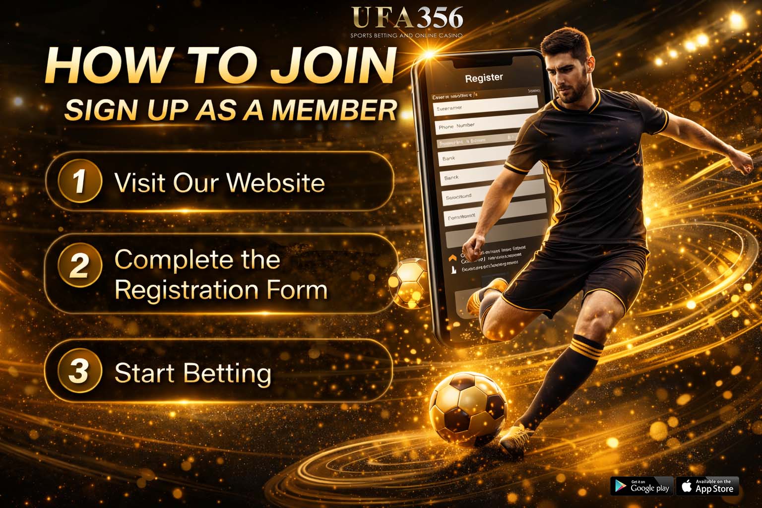 ขั้นตอนสมัครแทงบอล UFA356