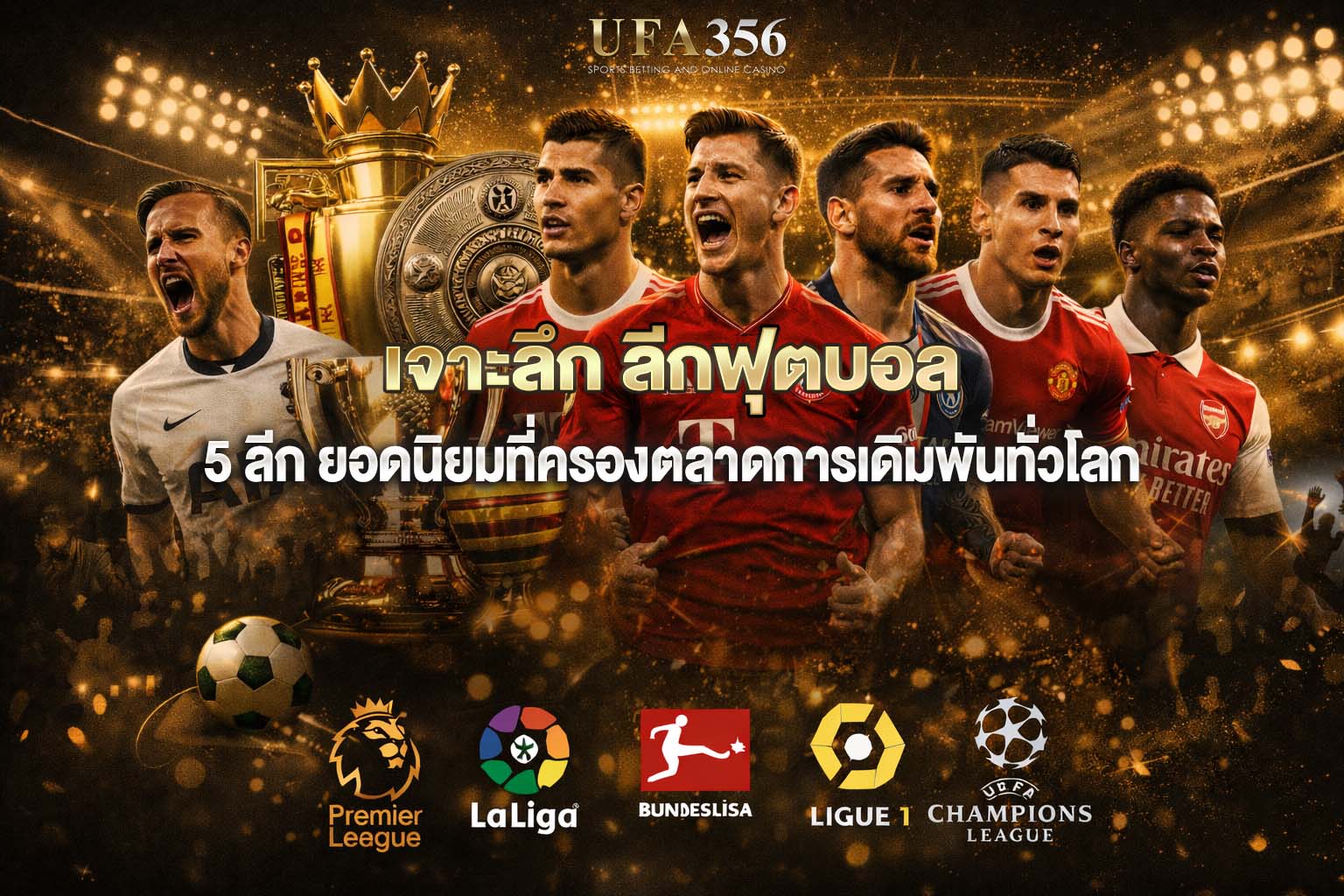 เจาะลึก ลีกฟุตบอล ยอดนิยมที่ครองตลาดการเดิมพันทั่วโลก UFA356